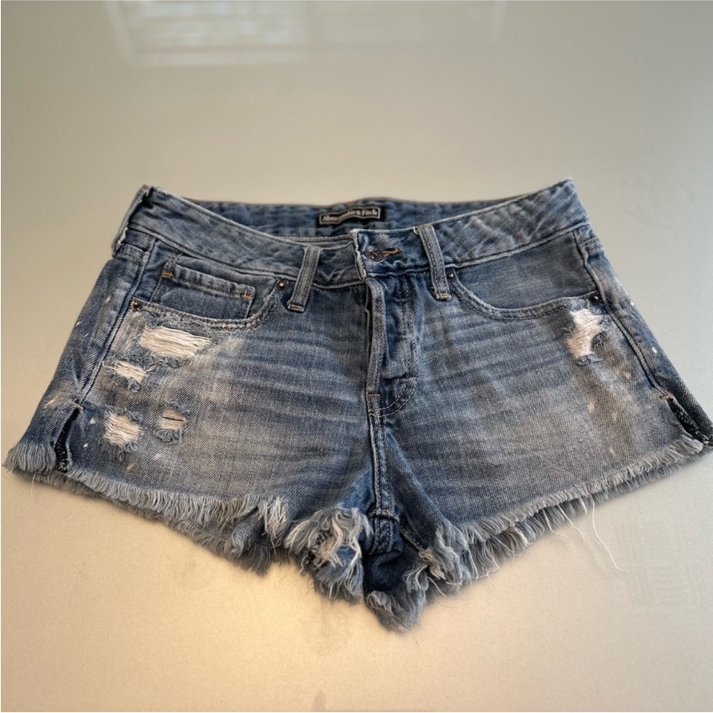 Abercrombie & Fitch Distressed Denim Shorts
